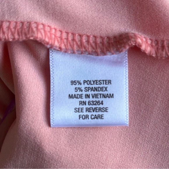 •ROZ & ALI•  Peach Three Quarter Sleeve Pullover Top - Size 1X - Picture 6 of 8